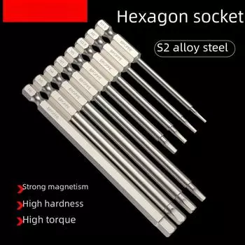 BROPPE Магнитная шестигранная удлиненная головка отвертки для электродрелей