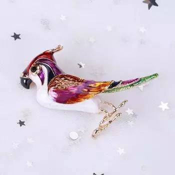 Брошь-эмаль «Дятел» для женщин, прилив, личность, темперамент, куртка, кардиган, корсаж, мода, ретро, универсальная булавка