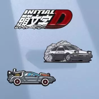 Брошь «Автолюбитель», вдохновленная фильмом «Инициал Д» и AE86 от Fujiwara Tofu Shop, подарок для студентов, аксессуар для рюкзака, медаль AE86