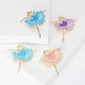 Брошь Аксессуары Балерина Сплав Масляная Капля Брошь Темперамент Одежда Булавка Брошь