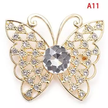 Брошь-бабочка из сплава, универсальная пряжка для шарфа, корсаж для одежды as the picture