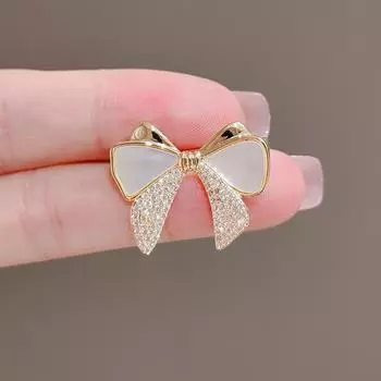 Брошь-бант в виде темперамента, брошь для женского костюма высокого класса, индивидуальная модная дизайнерская булавка, аксессуары