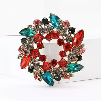 Брошь Баугиния из сплава со стразами, изысканная, высокого класса, для женского костюма, пальто, корсаж, ювелирное украшение