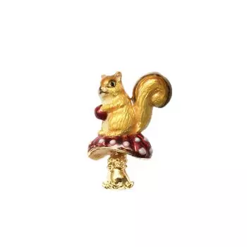 Брошь Белка и Гриб VBRV4663 R2 [Vendome Boutique]