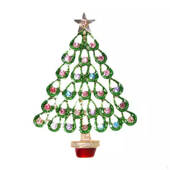 Брошь-булавка для женщин, сувениры для вечеринок и аксессуары для одежды на Рождество with Pot