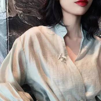 Брошь-булавка для женщин, жемчужная брошь в виде листьев гинкго, брошь со стразами, булавка для лацкана, изысканная элегантная брошь, свадебная брошь-корсаж, булавка, универсальный аксессуар, подарок золотистый