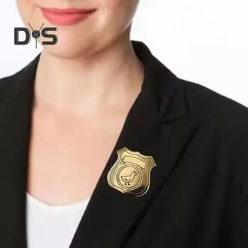 Брошь-булавка, прочный металлический значок в виде гуся, сумка, куртка, шляпа, забавный необычный дизайн, гладкая отделка, брошь, универсальное крепление 1pc