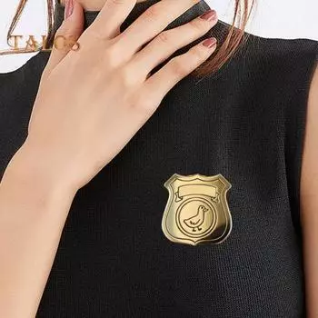 Брошь-булавка, прочный металлический значок в виде гуся, сумка, куртка, шляпа, забавный необычный дизайн, гладкая отделка, брошь, универсальное крепление 1pc