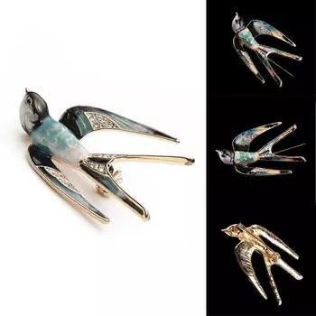 Брошь-булавки из металла, классические, сплавные, ласточки, булавки, рождественские подарки, банкеты, свадьбы, аксессуары, подарки