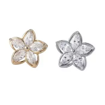 Брошь Camellia Anti-Glare Hat Rhinestone Thorn Horse Needle Женская имитация исчезающей булавки