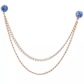 Брошь-цепочка с кисточками, булавка для костюма, значок рубашки, броши с корсажным воротником белый