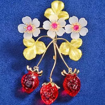 Брошь-цветок из кристаллов, броши-фиалки со стразами, золотые тона, ювелирные изделия, подарок на вечеринку золотой