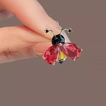 Брошь Девушка Милая Кристалл Пчела Грудь Цветок Булавка Костюм Шея Игла Аксессуар One Size горячий розовый