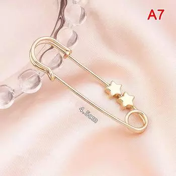 Брошь для регулировки талии юбки Регулируемая золотая брошь Сердце Звезда Фиксированная одежда Талия Брюки Талия Изменение Маленький артефакт