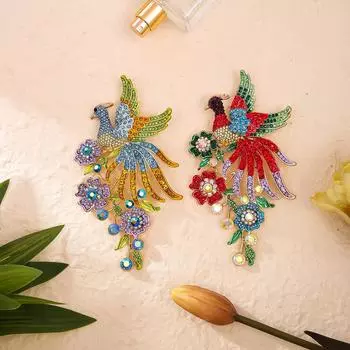 Брошь Феникс с бриллиантами, женская, легкая, роскошная, модная, элегантная, темпераментная, универсальная, с ципао