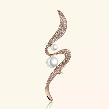Брошь Flying Time High-End для женщин, нишевый дизайн, чувство жемчуга, корсаж, атмосфера, музыкальная нота, булавка, аксессуары для костюма
