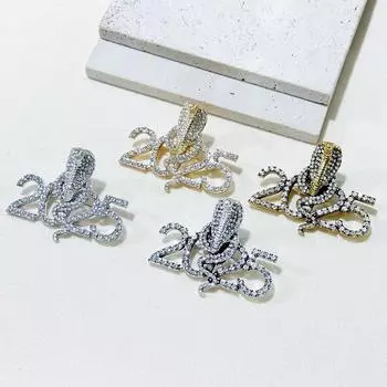 Брошь «Год Змеи 2025», цифровая ретро-брошь, многофункциональный подарок на день рождения в год Змеи