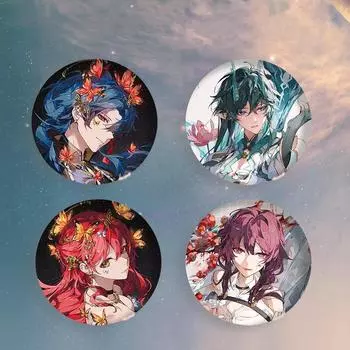 Брошь Honkai Star Rail Kafka Blade Himeko Imbibitor Lunae Fu Xuan, значок для косплея, булавка для игры, брошь в стиле аниме, аксессуары, реквизит, подарок