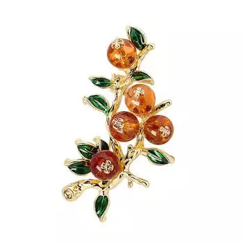 Брошь «Хурма Руйи», модная и универсальная булавка для воротника в стиле ретро, булавка для большого пальто-тренча