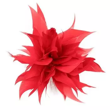 Брошь из перьев страуса для женщин, тканевая брошь из перьев, зажим для шарфа, лацканные булавки, аксессуар для платья, бутоньерка, украшение для женской повязки на голову