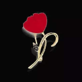 Брошь из розового сплава для женщин, легкая роскошная красная романтическая брошь-булавка, бижутерия из ткани, подарки на свадьбу и день рождения