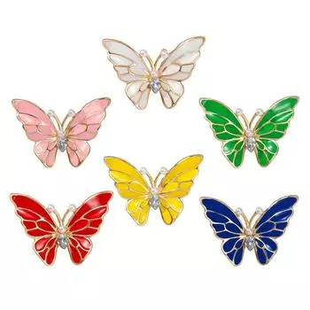 Брошь из серии «Раскрашенная капающая бабочка», свежий и милый темперамент, высококачественный корсаж, булавка для пальто, аксессуары