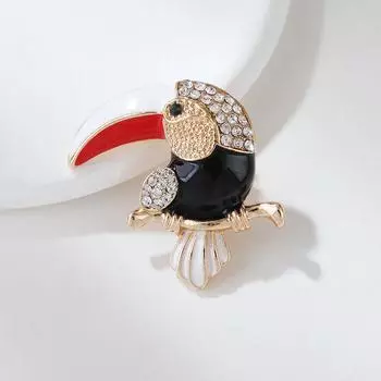 Брошь из серии «Животные Европы и Америки», изысканная модная брошь в виде орла, попугая, дятла