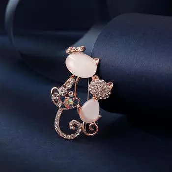 Брошь из сплава для ушей, High-end Sense, High-end Chest Flower, High-end Coat, Suit Brooch One Size розового золота