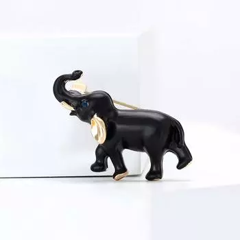 Брошь из сплава и эмали «Слон», темперамент, Юго-Восточная Азия, универсальная мужская и женская одежда, украшение для корсажа