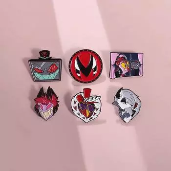 Брошь из сплава в виде персонажа мультяшного телешоу/фильма, забавный и причудливый креативный металлический значок, декоративная булавка/зажим