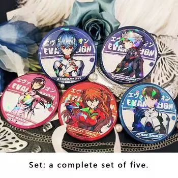 Брошь ЭВА, аниме-брошь, украшение коллекции.