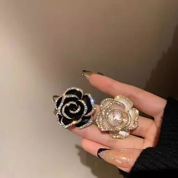 Брошь Камелия Высококачественная женская изысканная булавка для дизайна Sense Niche Высококачественная брошь для пальто и костюма в виде цветка