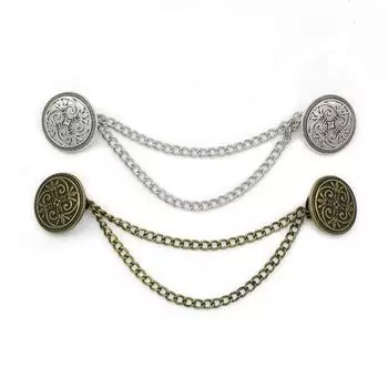 Брошь-кисточка Grace Gentleman для ретро-костюма, воротника рубашки, цепочка, костюм, брошь для банкета высокого класса style 4