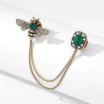 Брошь-кисточка в виде пчелы для женщин, изысканный костюм, свитер, аксессуары, дизайн, чувство, ниша, роскошь, темперамент, корсаж