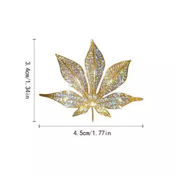 Брошь-клен Винтажный кулон в виде кленового листа Женская брошь-булавка Корсаж Аксессуары Подарок 1pc