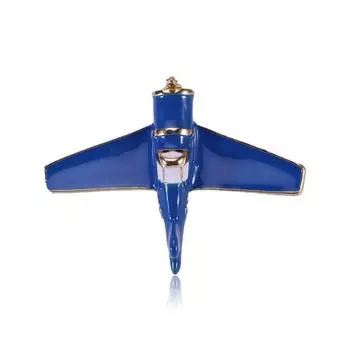 Брошь-корсаж в виде мультяшного самолета с ветром, простые аксессуары для одежды синий