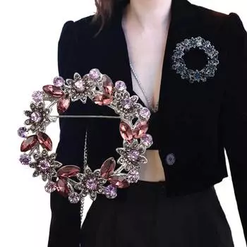 Брошь Luxury Sense цинковый сплав цинковый значок в корейском стиле для женщин брошь венок броши одежда аксессуары синий