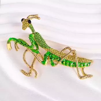 Брошь Mantis Средневековая легкая роскошная брошь в виде насекомого Темпераментная ретро-брошь