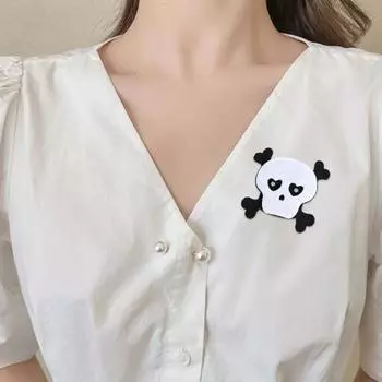 Брошь на Хэллоуин, брошь с подсветкой тыквы и призрака, жуткое мигающее украшение для праздничной атмосферы, реквизит для вечеринки черный белый