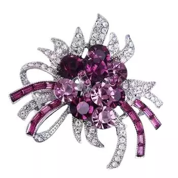 Брошь на пальто для женщин Изысканная булавка Аксессуары для костюма, защищающего от воздействия внешней среды One Size белый