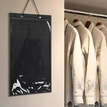 Брошь, органайзер для хранения булавок, держатель для дисплея, пылезащитная подвесная сумка для переодевания black 52cmx31cm