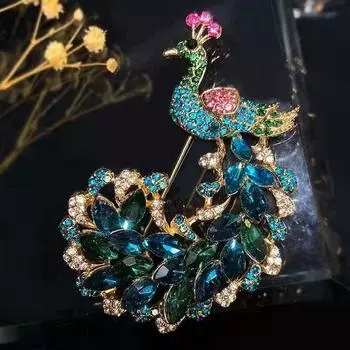 Брошь павлин винтажная брошь животное мультфильм милый булавка аксессуары одежда аксессуары