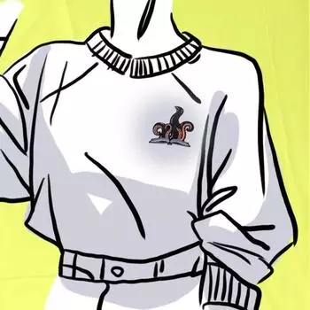 Брошь-подвеска «Креативная брошь» One Size чёрный