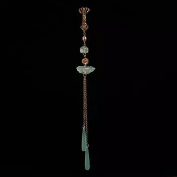 Брошь-подвеска в стиле ретро ручной работы ципао с кисточками и аксессуарами