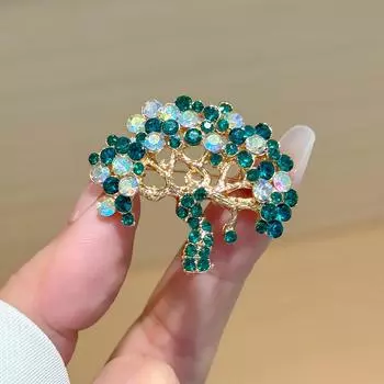 Брошь Premium Sense Niche Temperament Pin Diamond Tree Of Life Брошь Пальто Куртка Одежда Аксессуары Партия