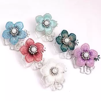 Брошь с антибликовым цветком и жемчугом, булавка, высококачественные аксессуары для пальто, косметическая брошь