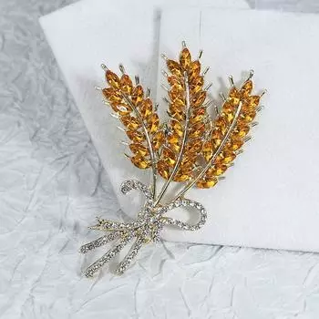 Брошь с цирконом, инкрустированная бриллиантами, двойная буква C, модная маленькая ароматная милая антибликовая брошь на булавке золотой