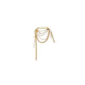 Брошь с искусственным жемчугом