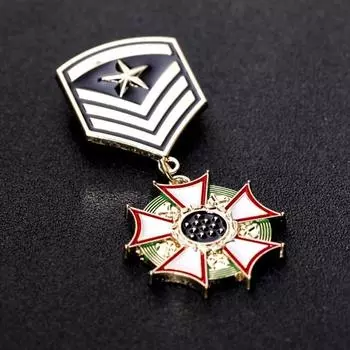 Брошь с подвеской в виде американского флага в студенческом стиле 1pc