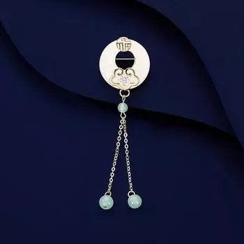 Брошь с пряжкой-безопасностью «Фу-иероглиф Жуйи», высококачественная женская антикварная кисточка, новый китайский чонсам, аксессуары для костюма, противоослепляющий корсаж